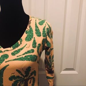 Govango Monkey Print Dress 3/4 Length Sleeve SM